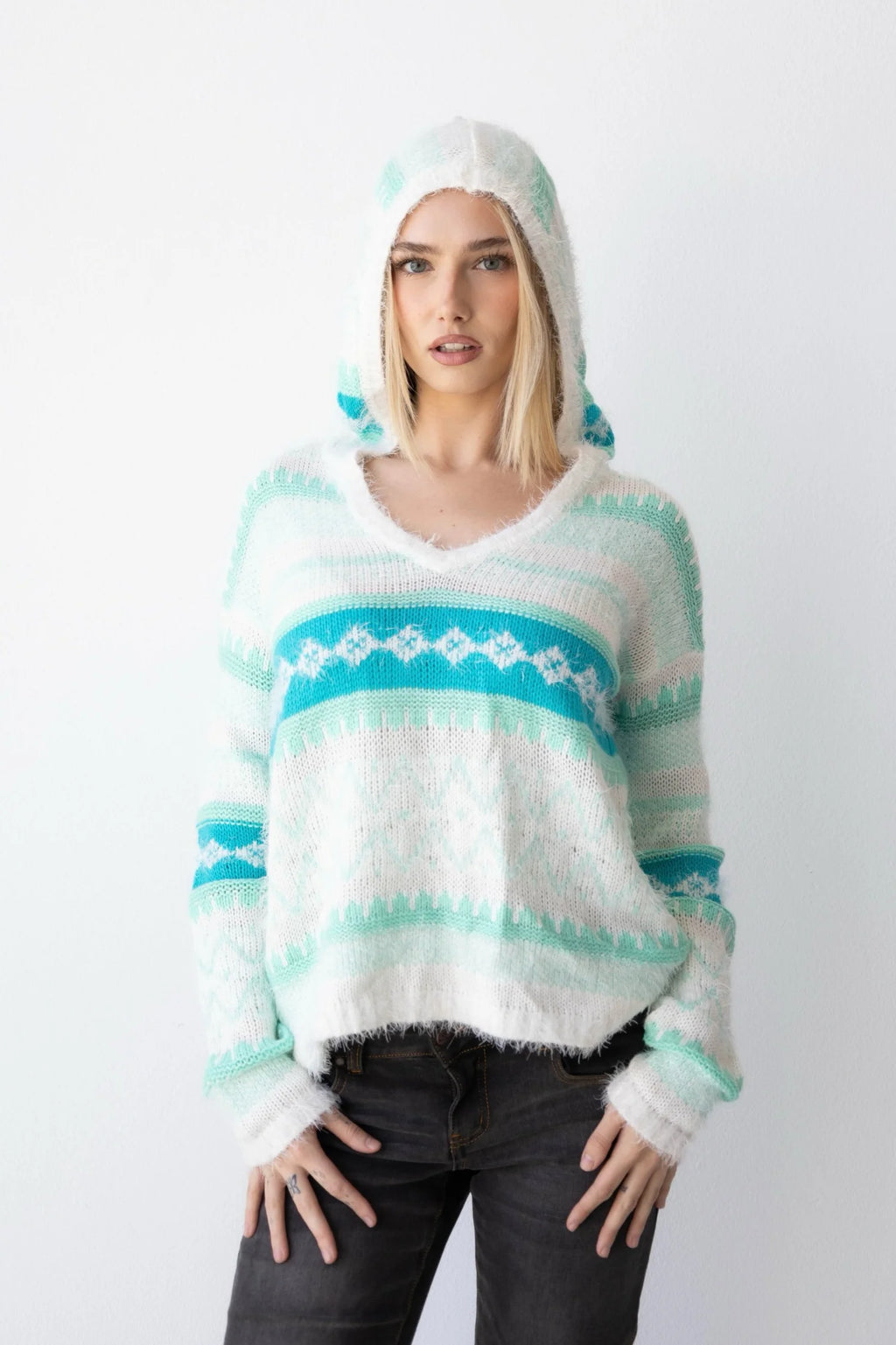 Fuzzy 2000’s Sweater (Medium)