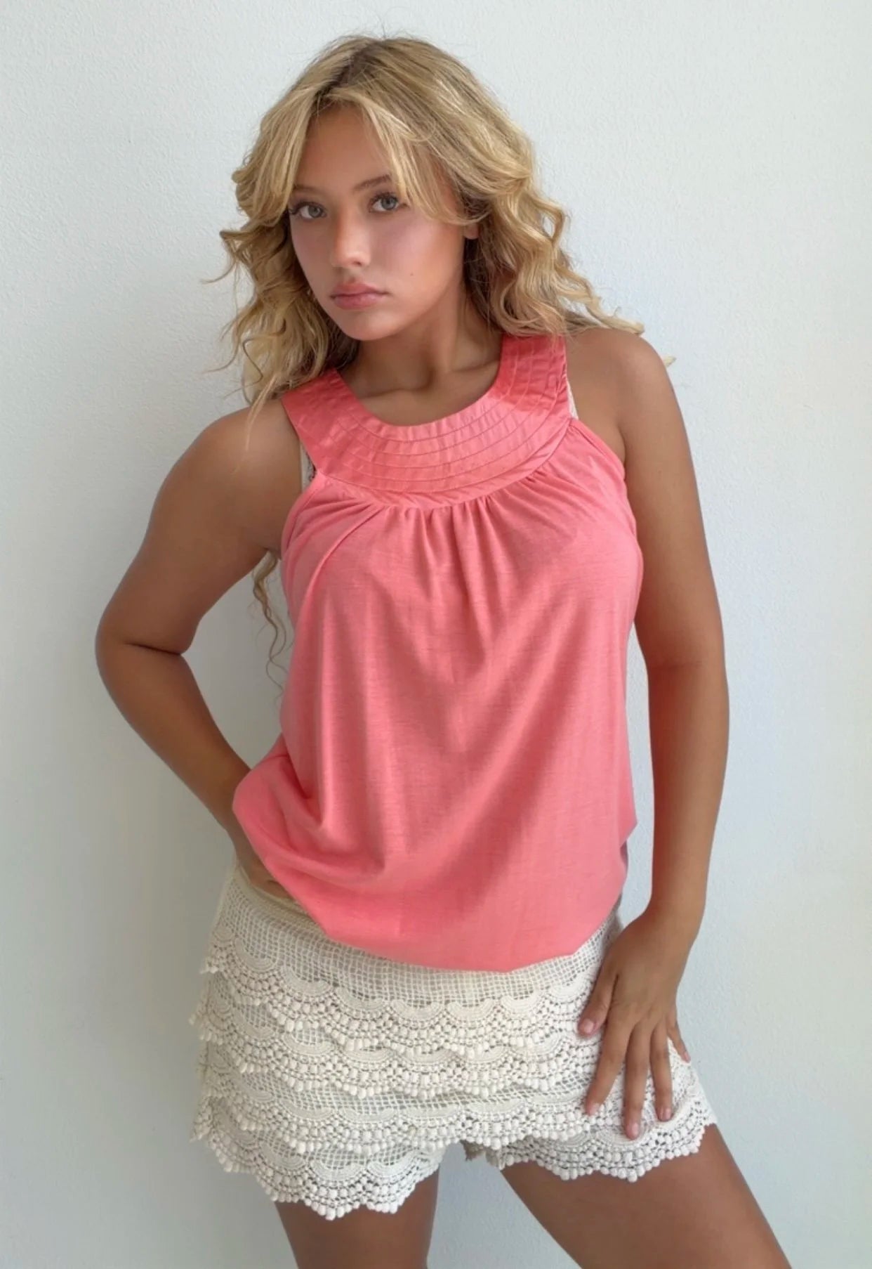 Coral High Neck Halter (Medium)