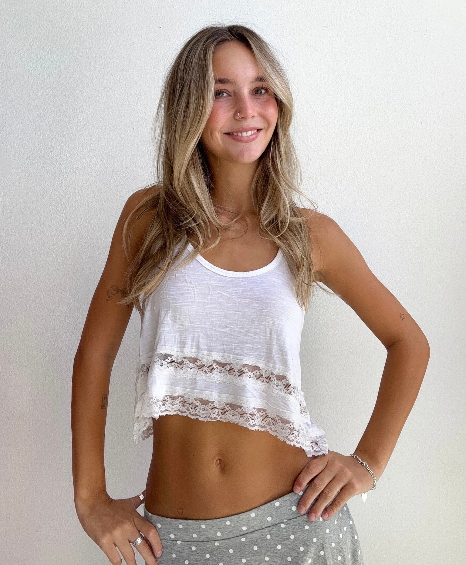 2000’s Hollister Lace Crop Top (Small)