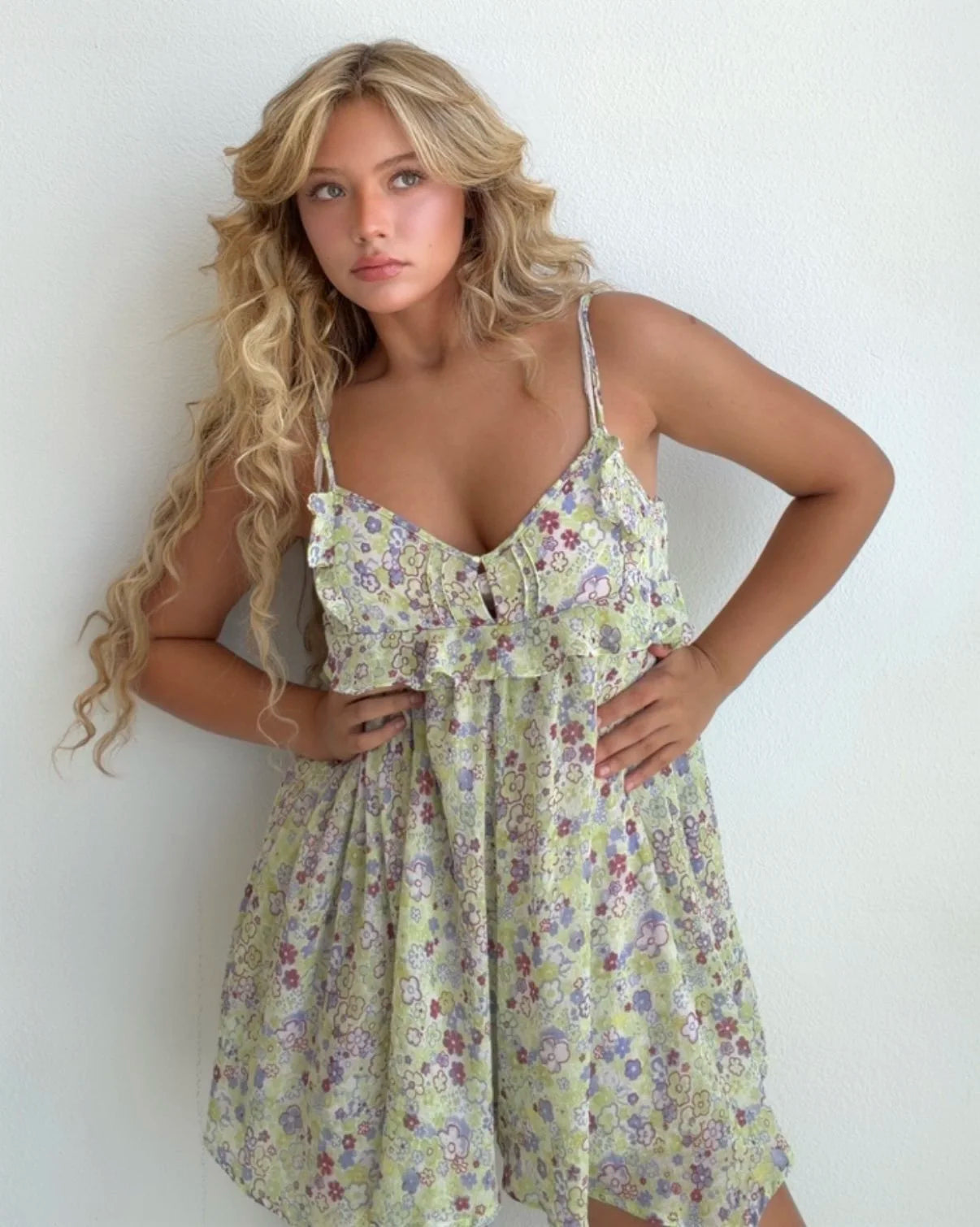 Pastel Garden Babydoll Dress (Small)