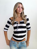 Sailor’s Striped Sweetheart Top (Small)