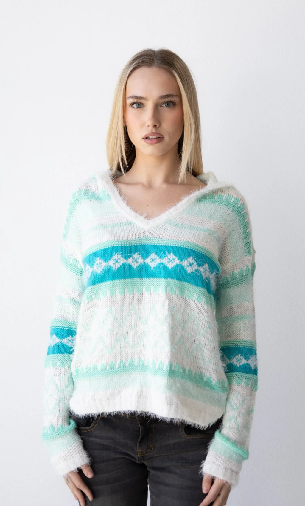 Fuzzy 2000’s Sweater (Medium)