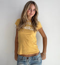 2000’s Aero Athletic Yellow Baby Tee (Small)