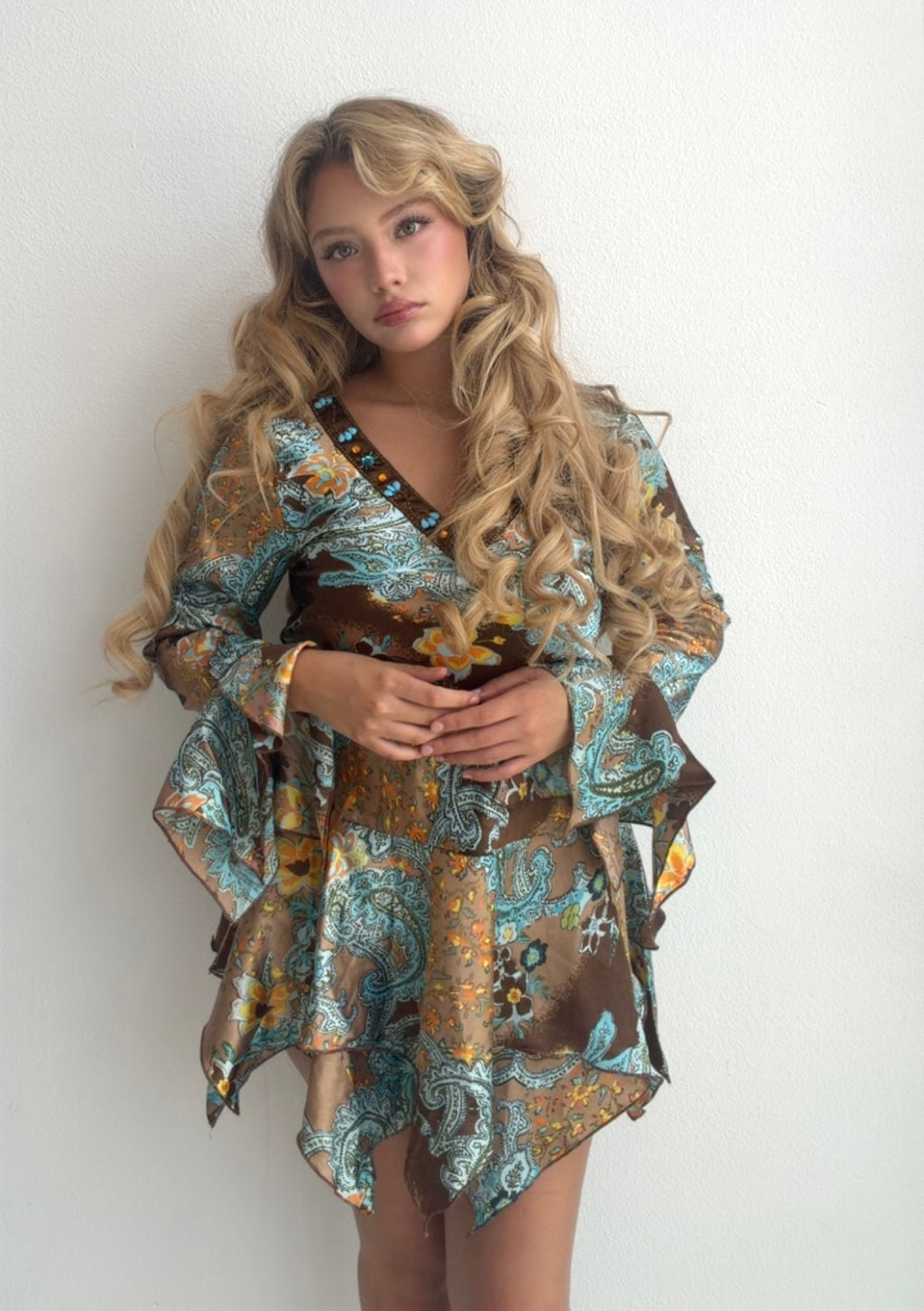 Woodstock Bell Sleeve Dress (Medium)