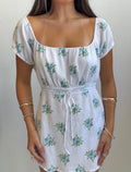 Blue Floral Floral Empire Top (L/XL)