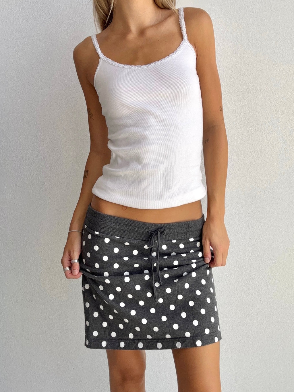 Polka Dot Mini Skirt (Small)