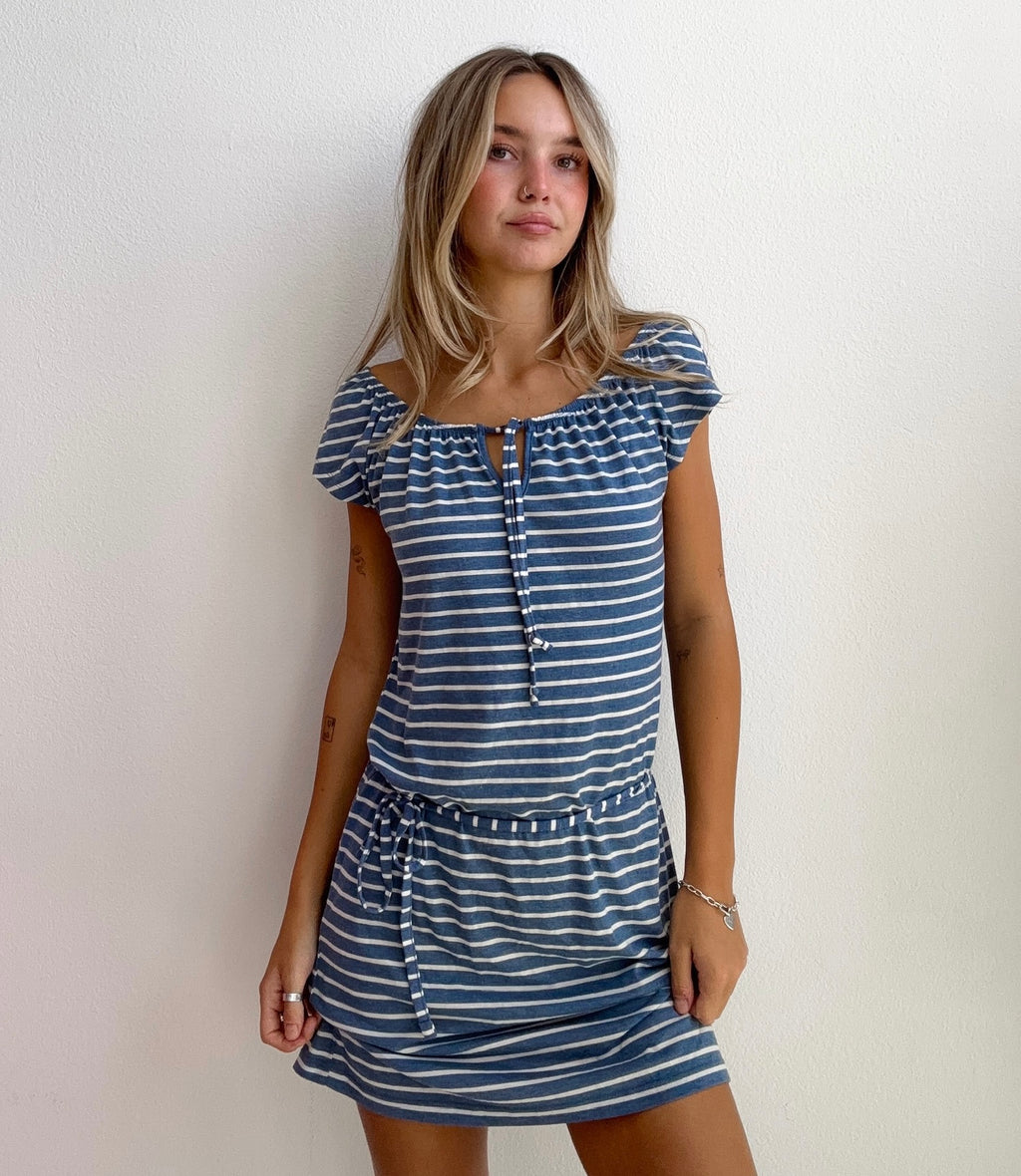 Seaside Stripe Knit Dress (Small)