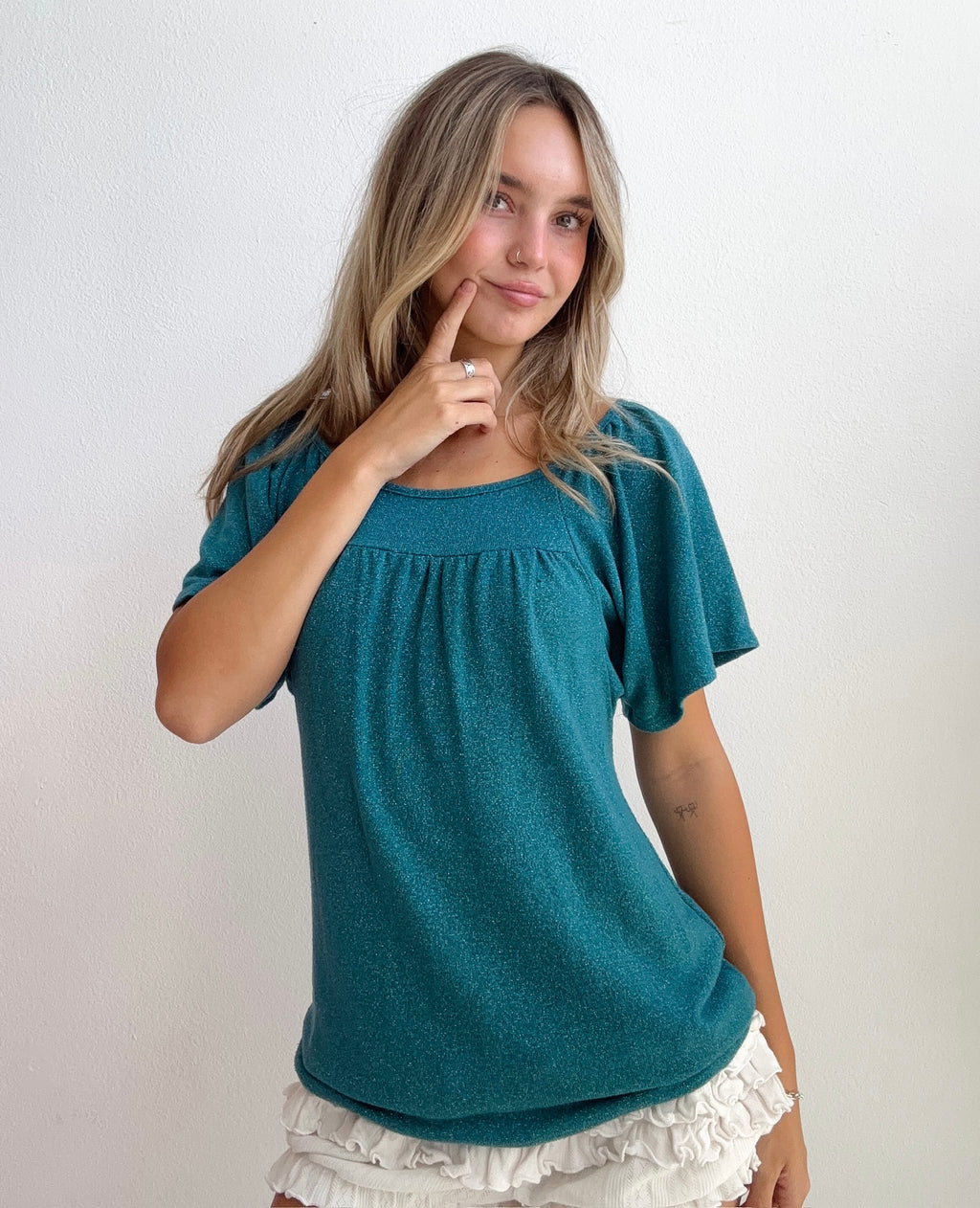 Mermaid Lagoon Shimmer Top (Medium)