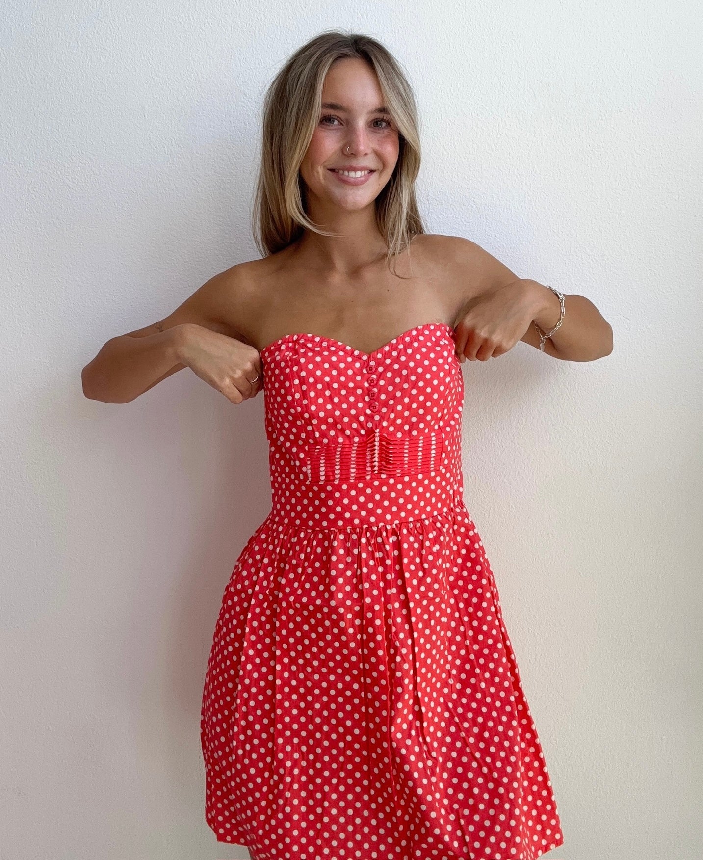 Cherry Cola Polka Dot Dress (Small)