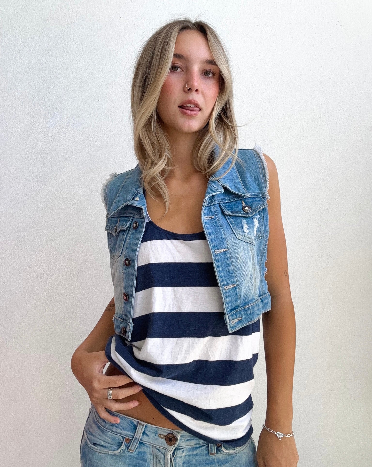 Americana Girl Denim Vest (XS)