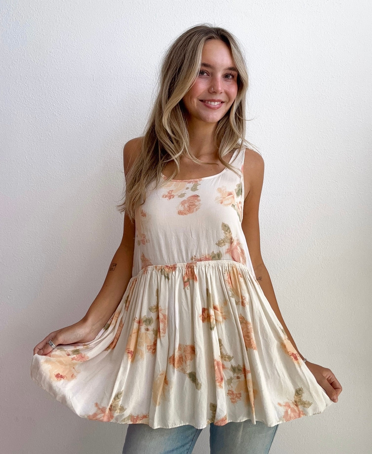 Blush Garden Babydoll Tunic (XS)