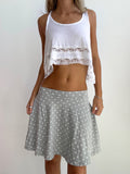 Heather Dot Skater Skirt (Small)