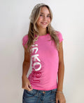 Y2K Aeropostale Pink Graphic Tee (Small)