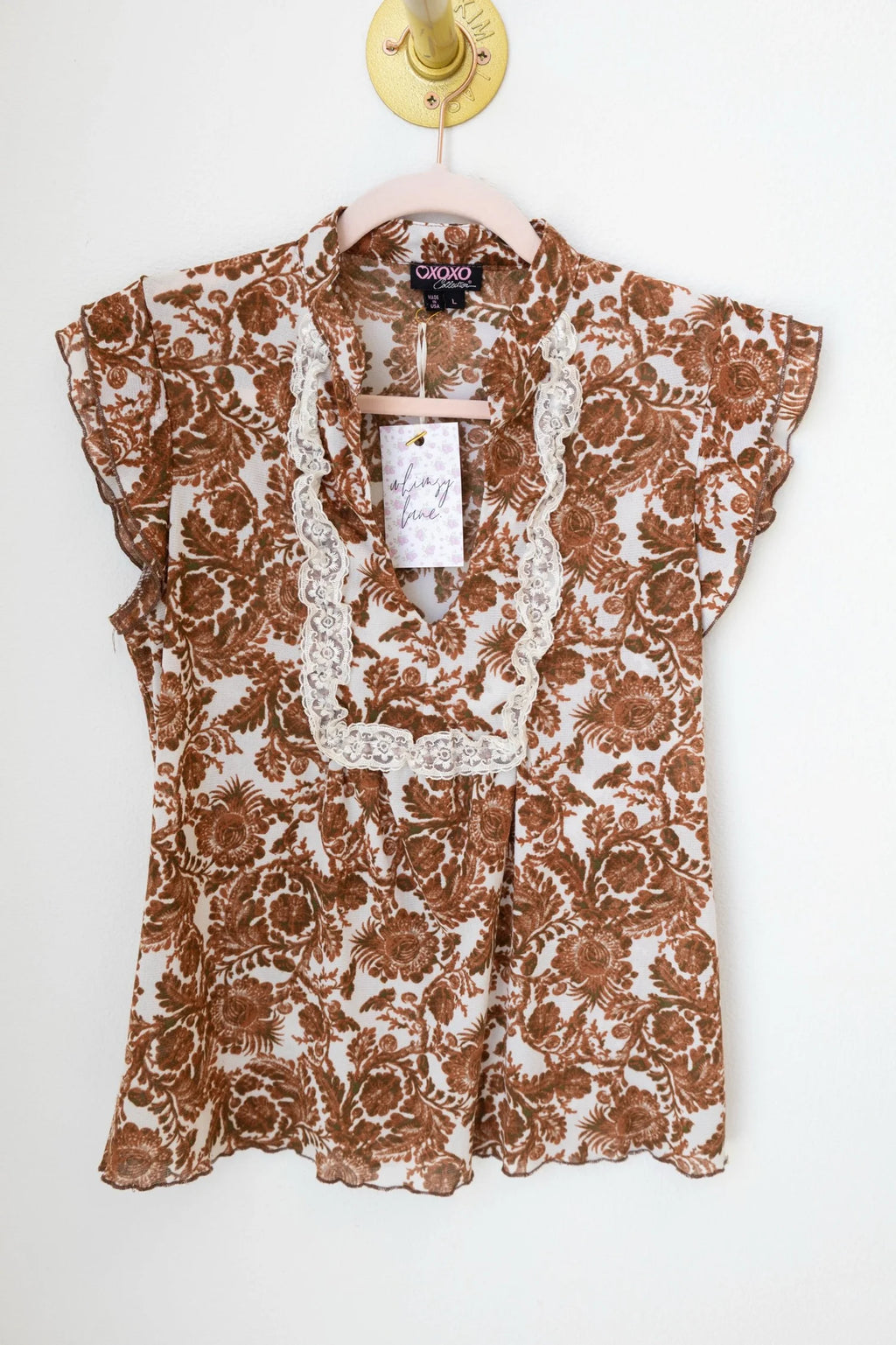 XOXO Brown Top (Small)