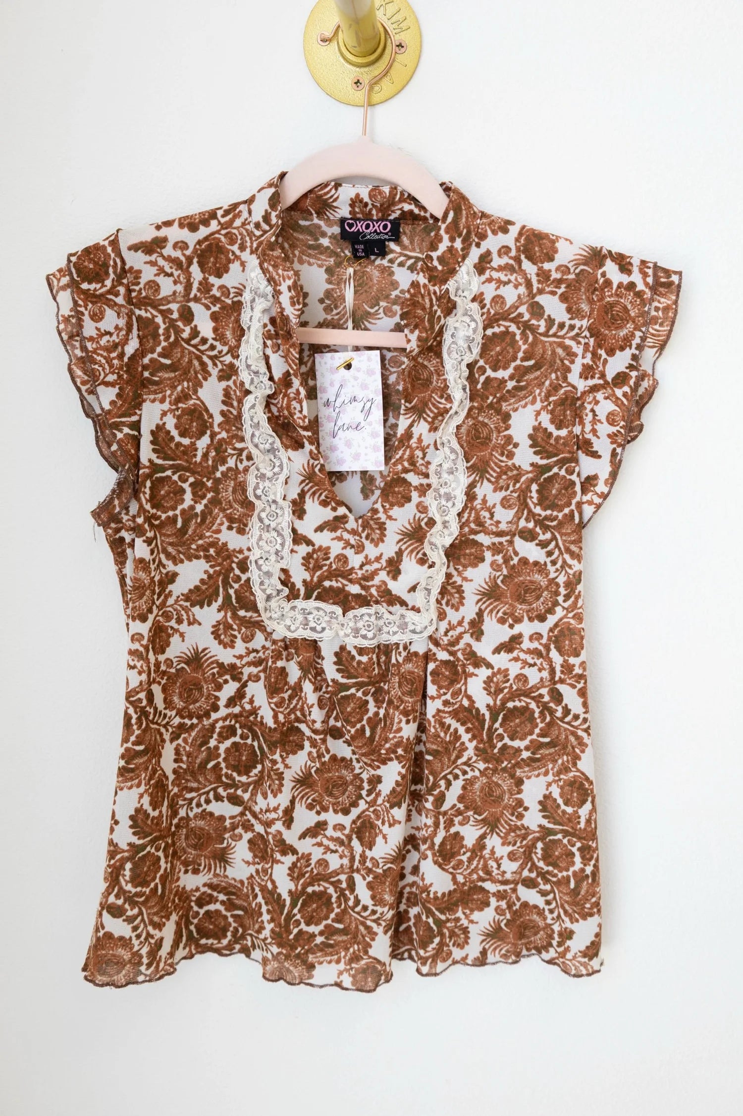 XOXO Brown Top (Small)