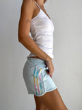 Pastel Stripe Adidas Shorts (XS)
