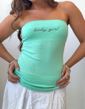 Lucky Girl Mint Tube Top (Small)