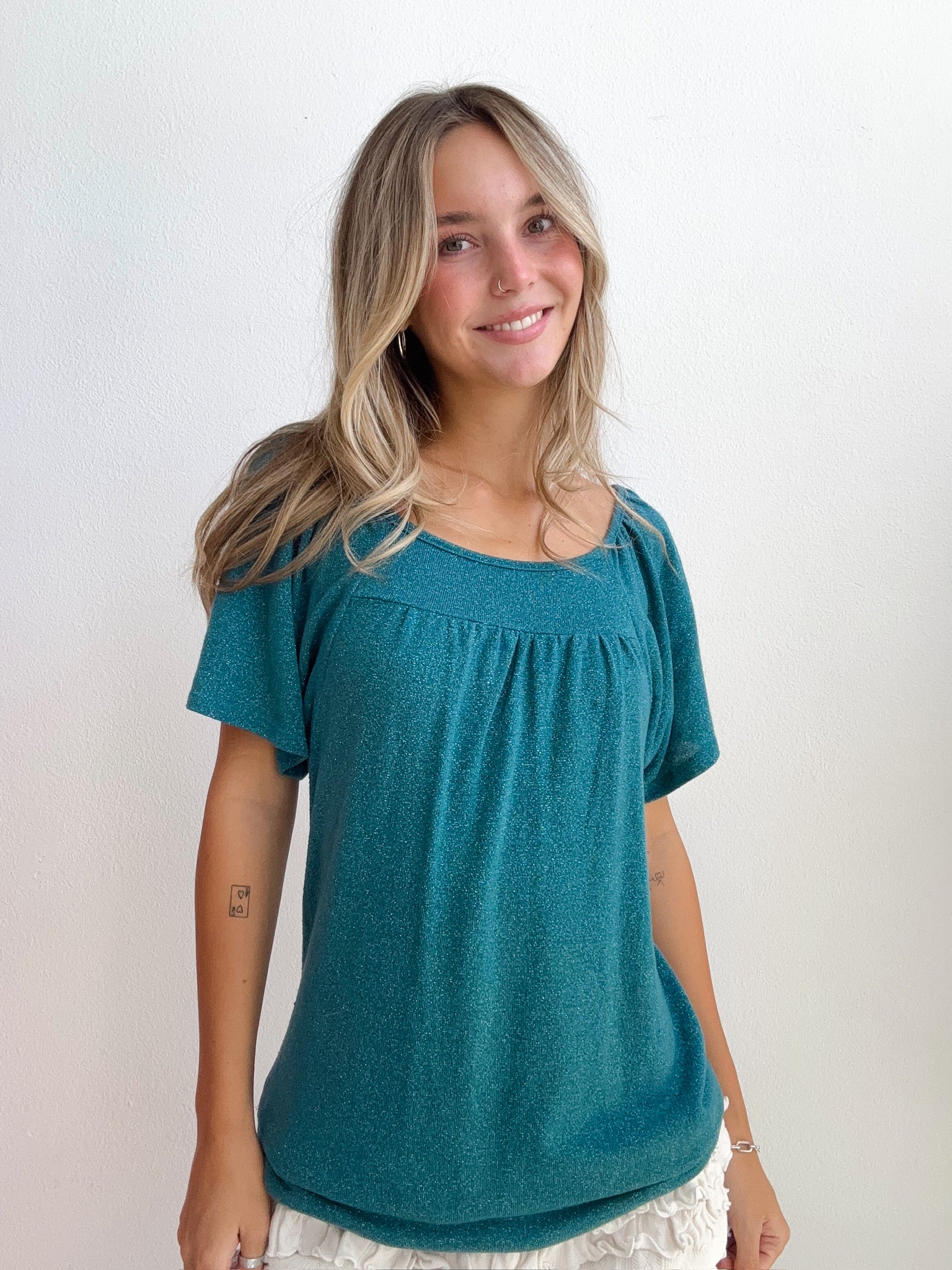 Mermaid Lagoon Shimmer Top (Medium)