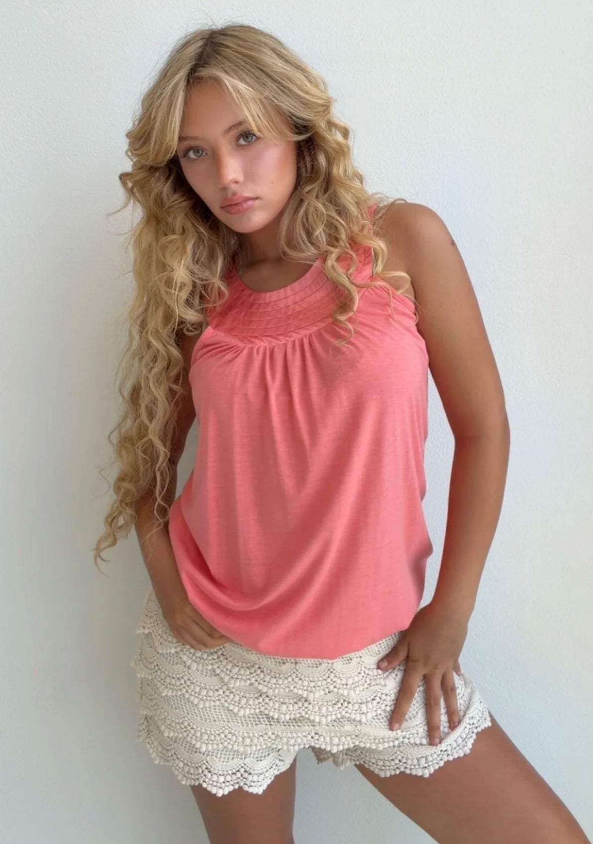 Coral High Neck Halter (Medium)