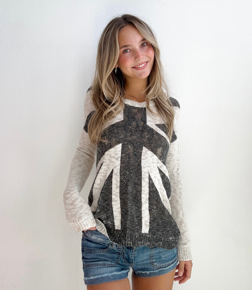 London Graphic Flag Sweater (S/M)