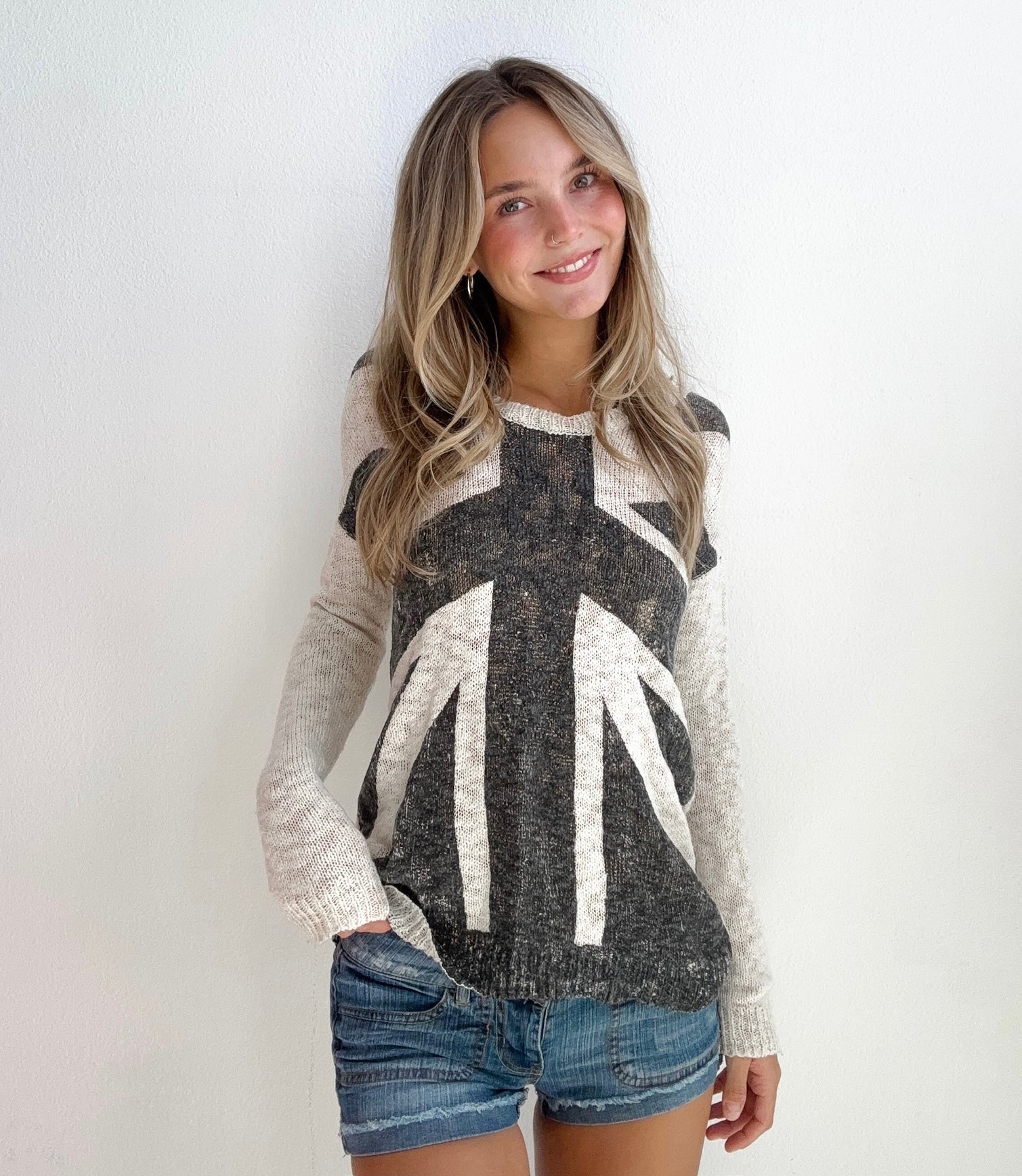 London Graphic Flag Sweater (S/M)