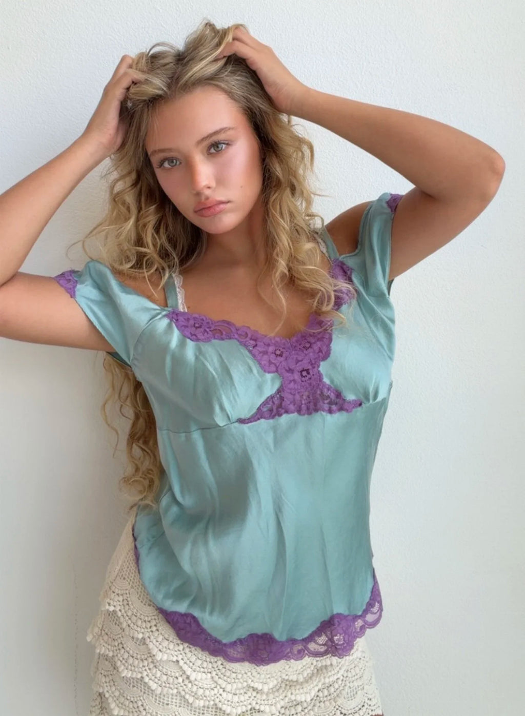 Mermaid 100% Silk Whimsy Top (Medium)