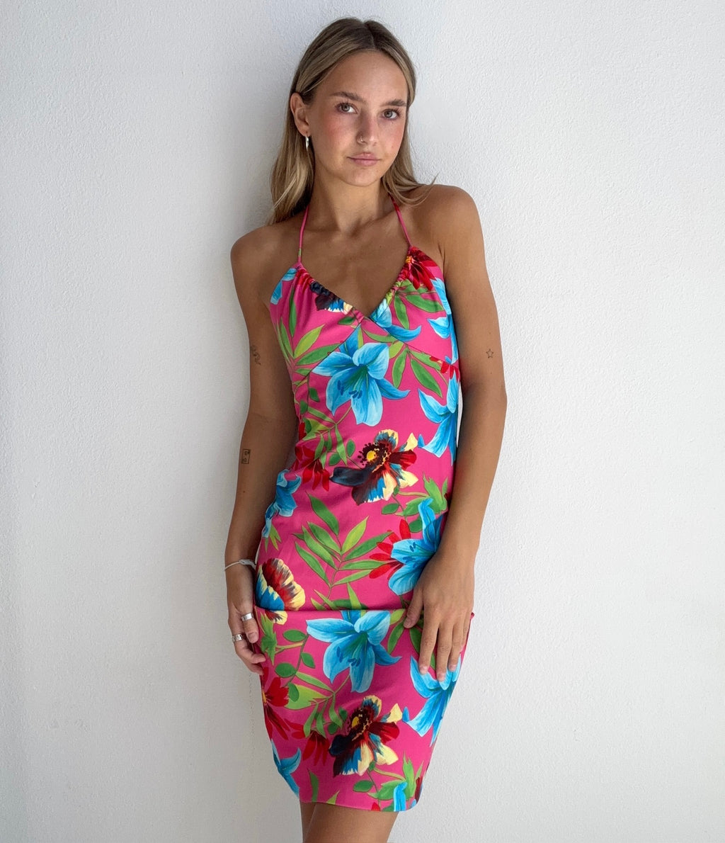 Malibu Hibiscus Mini Dress (Small)