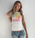 “Not Interested” Graphic Baby Tee (Small)