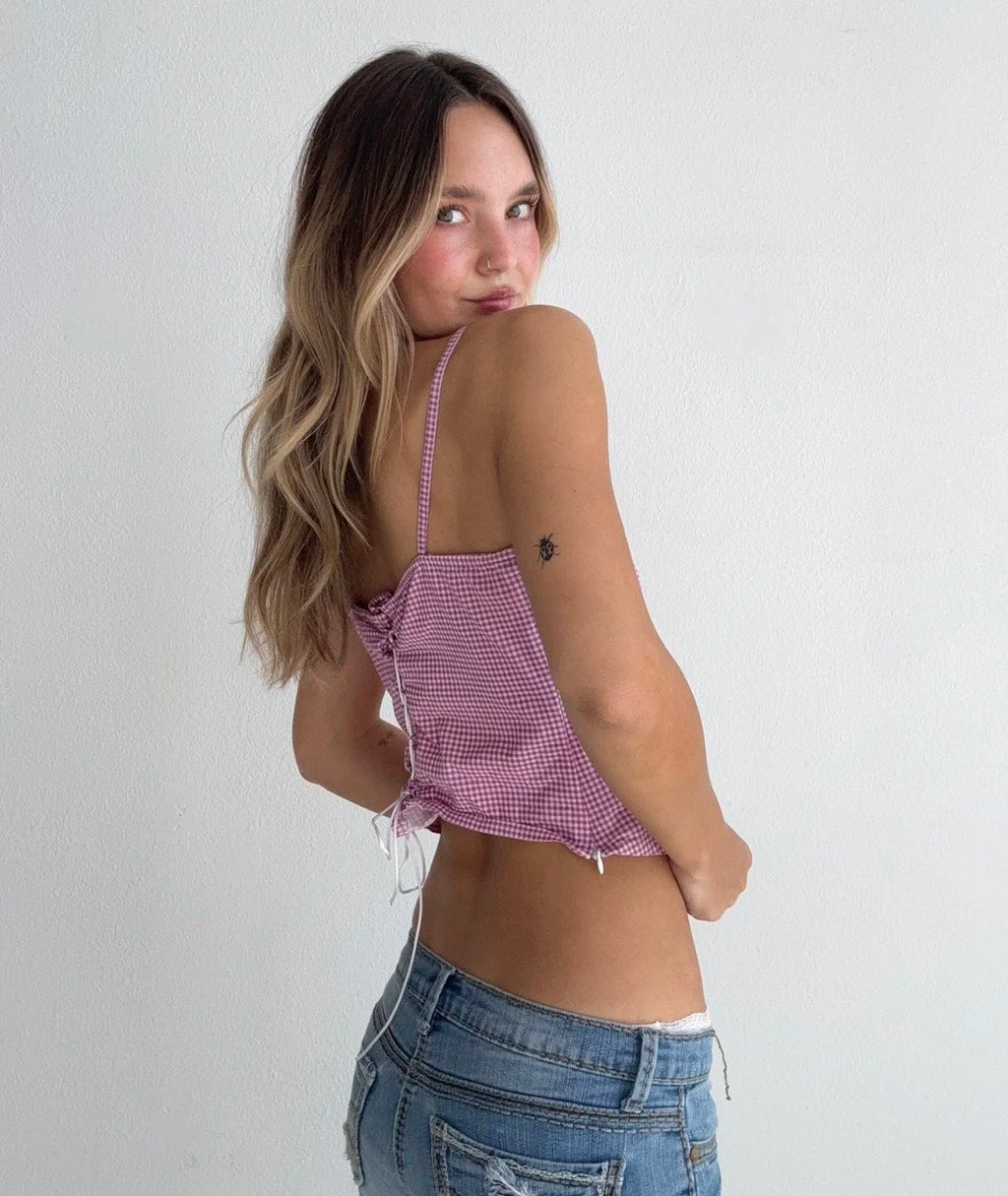 Vintage Plaid Top (Small)