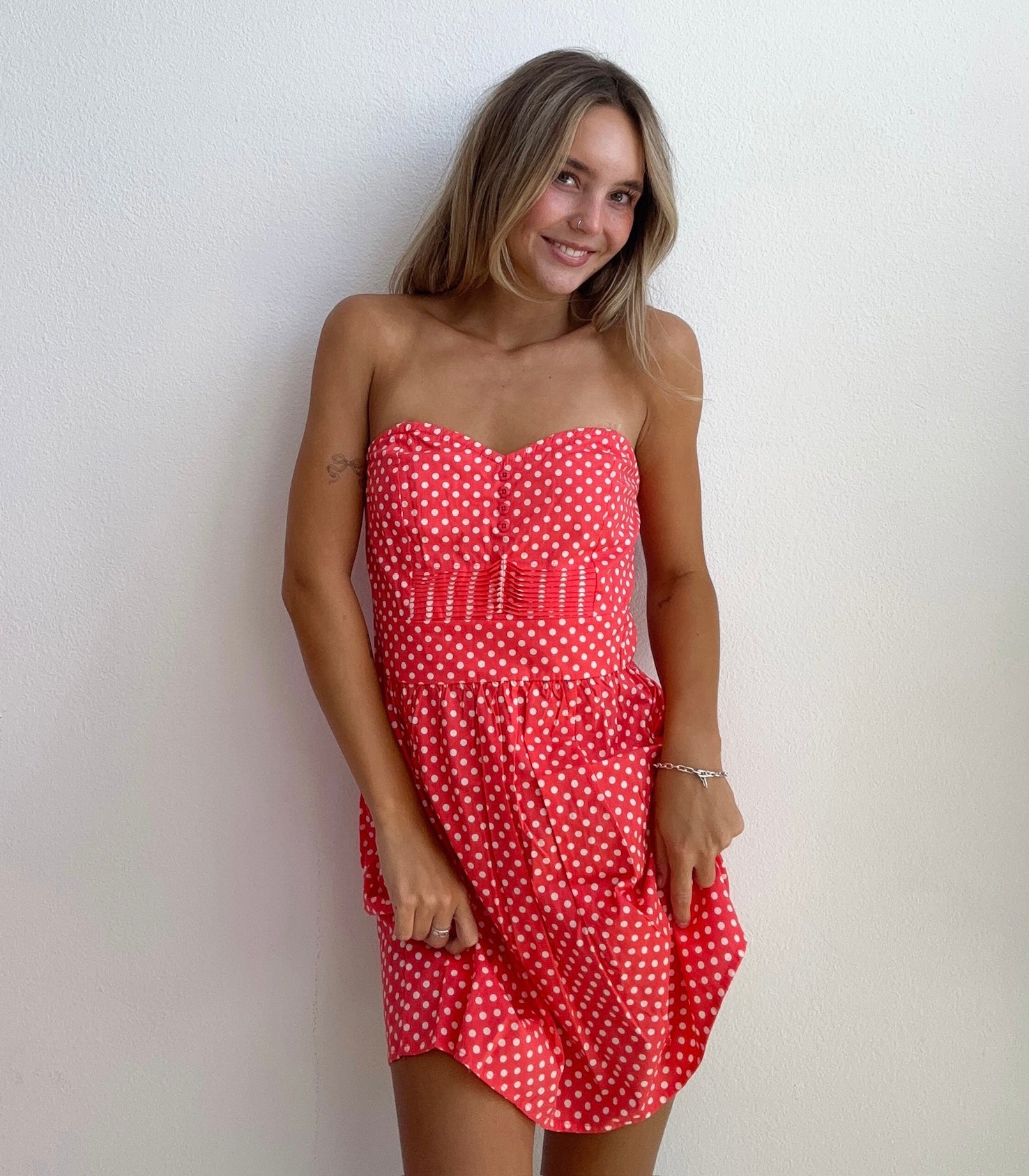 Cherry Cola Polka Dot Dress (Small)