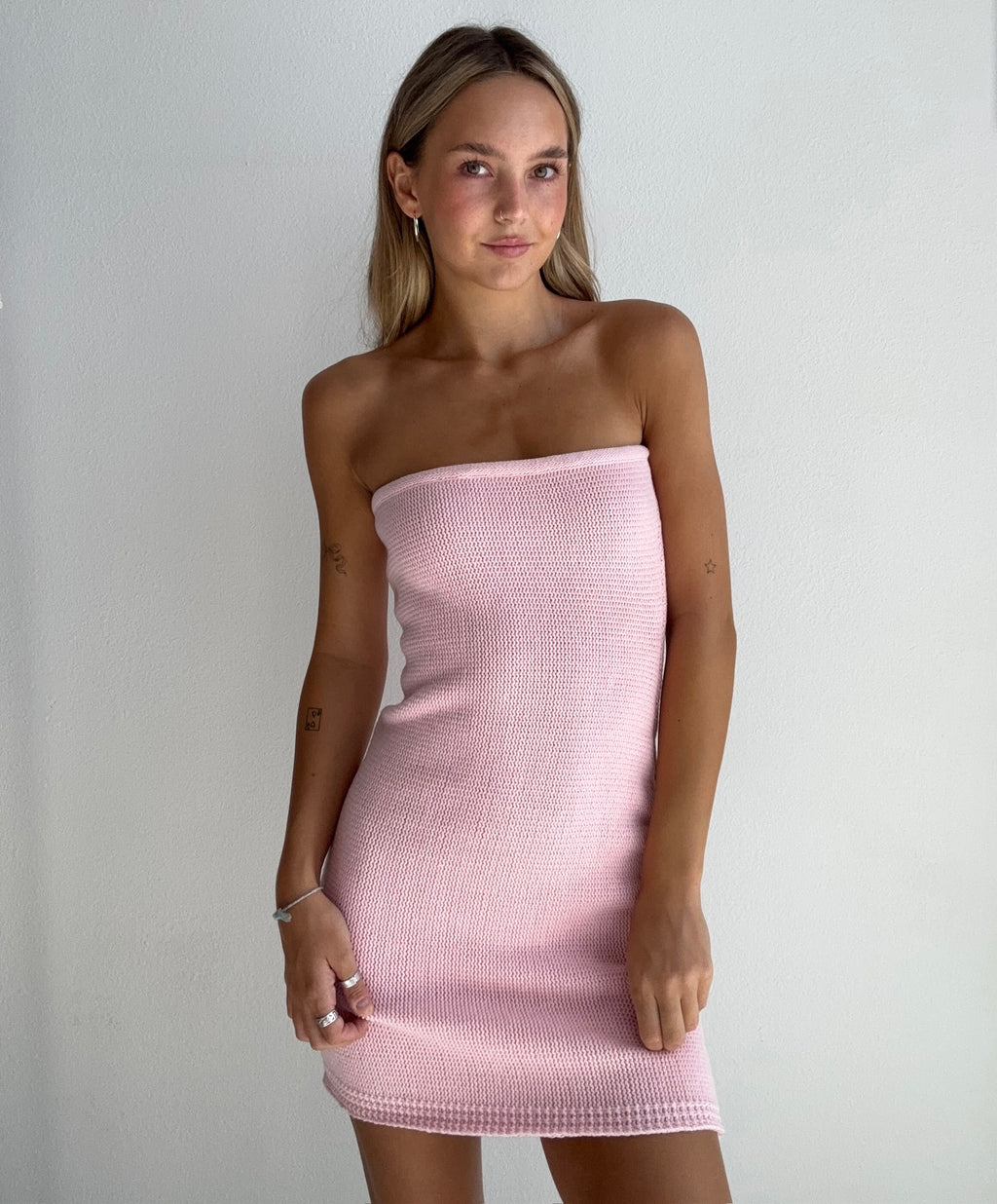Pink Sugar Knit Mini Dress (Small)