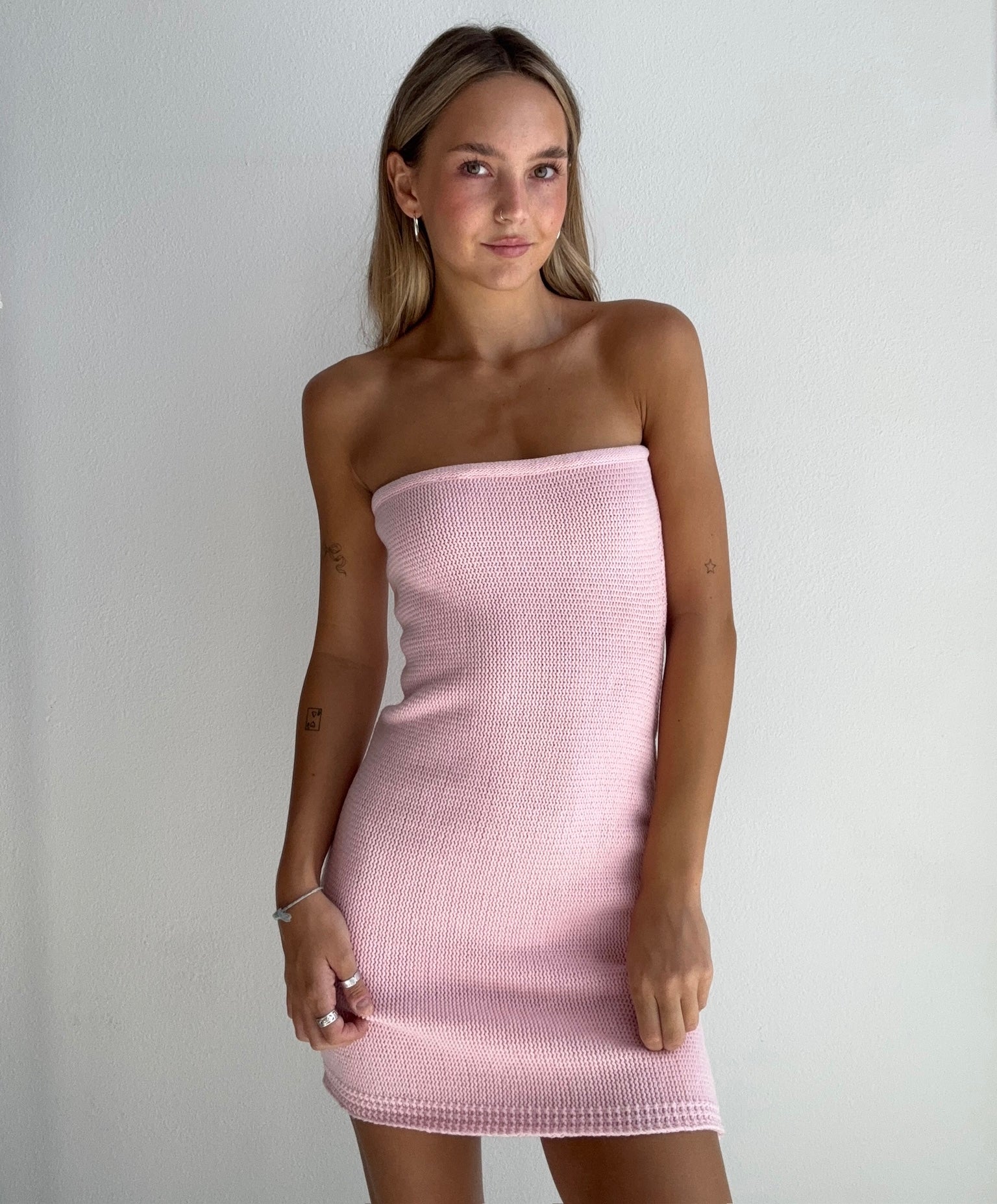 Pink Sugar Knit Mini Dress (Small)