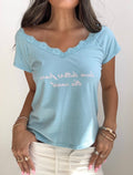 Love Letters From the Coast Baby Tee (Medium)
