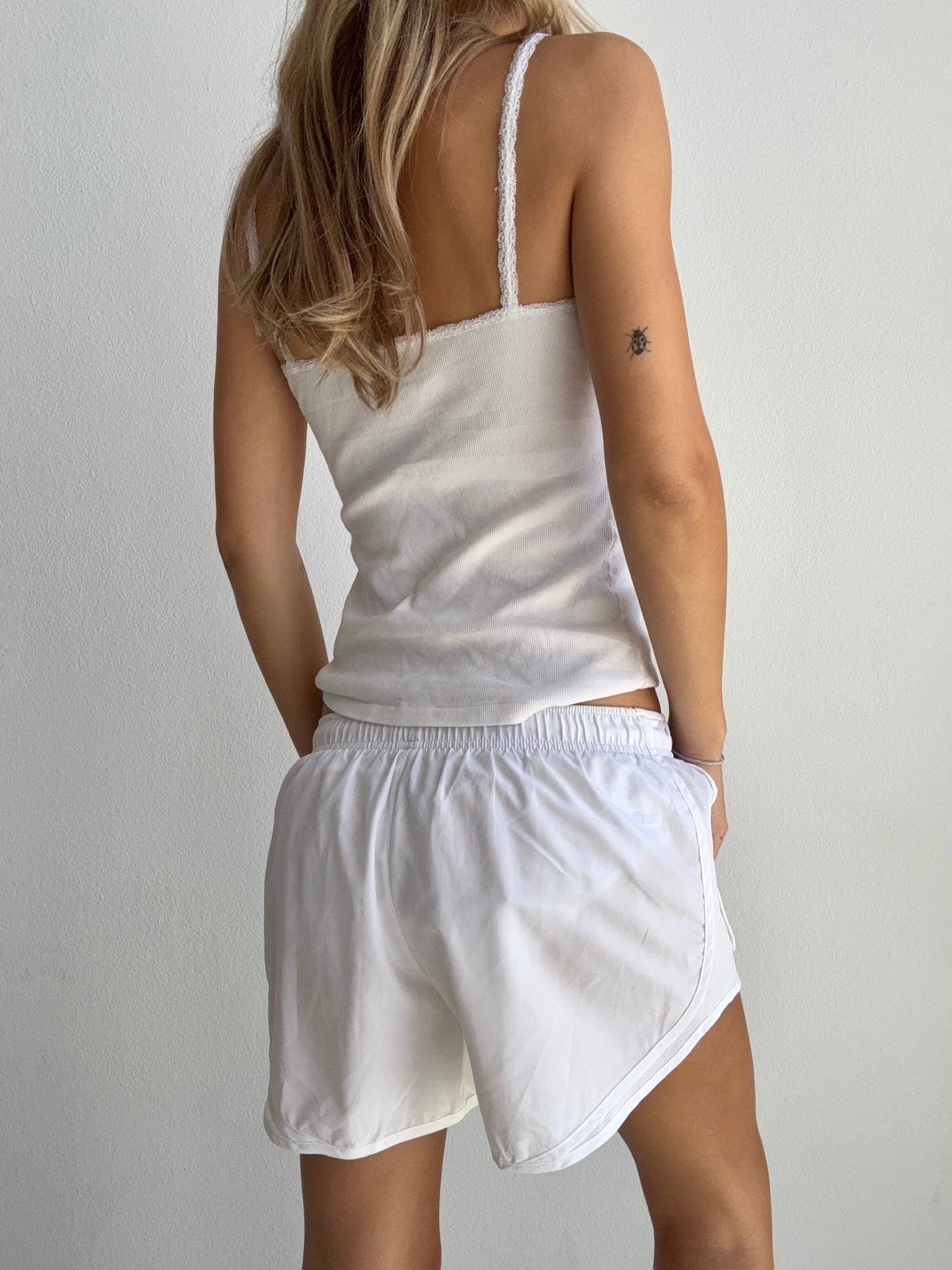 Nike White Athletic Shorts (Medium)