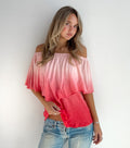 Pink Ombre Off Shoulder Top (Medium)