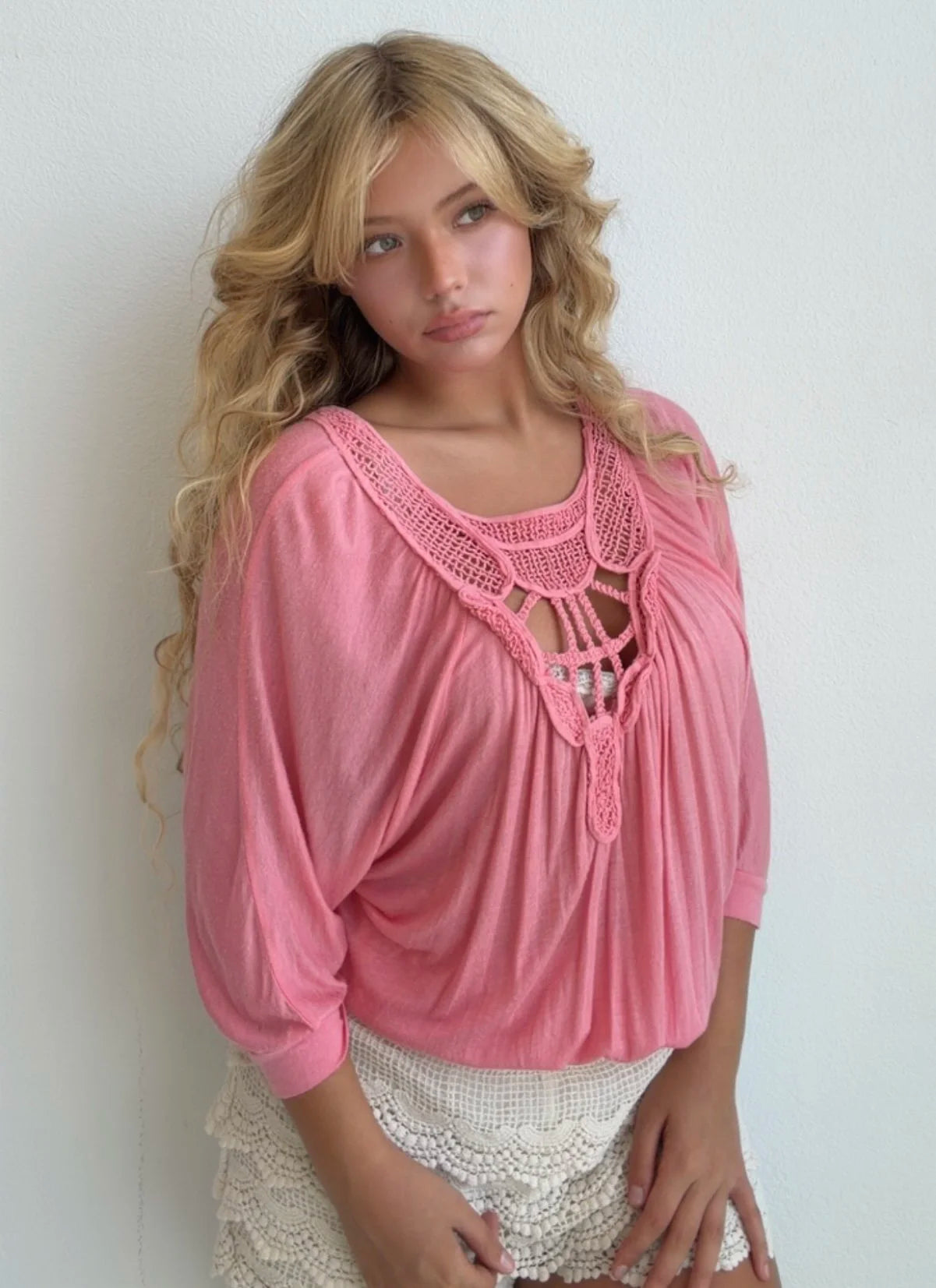Fairy Pink Boho Top (Medium)