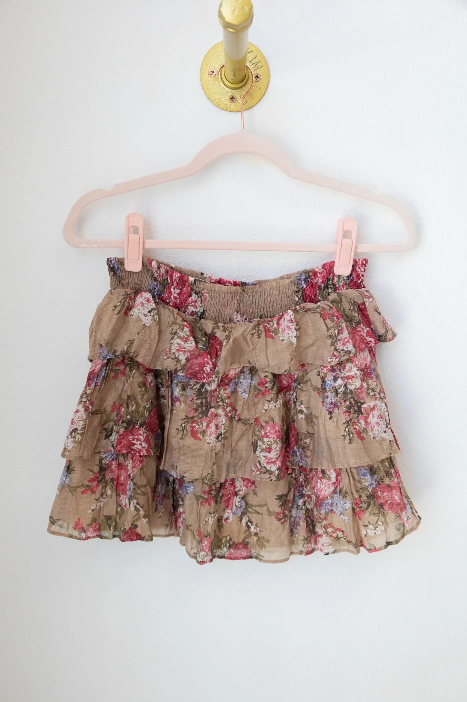 Vintage Brown Skirt (Small)