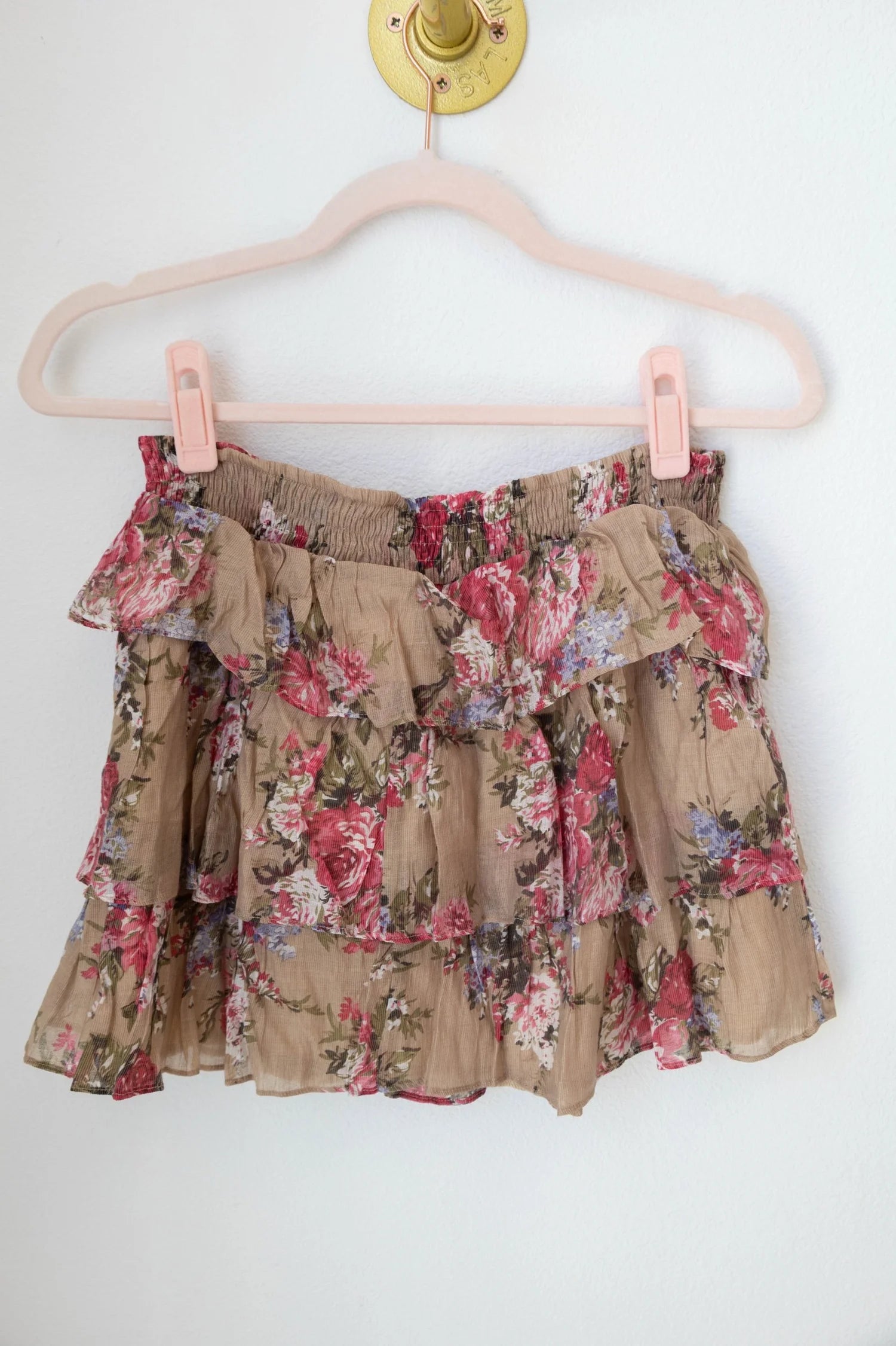 Vintage Brown Skirt (Small)