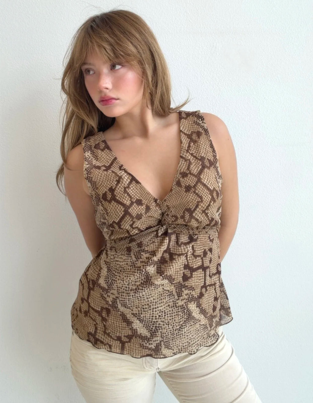 Serpent Kiss Sleeveless Top (Small)