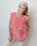 Fairy Pink Ruffle Chiffon Top (Extra Large)